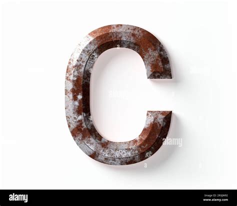 Letters Made Of Rusty Metal 3d Illustration Of Rust Iron Alphabet