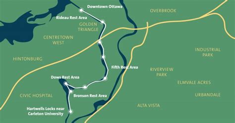 Rideau Canal Skateway Map