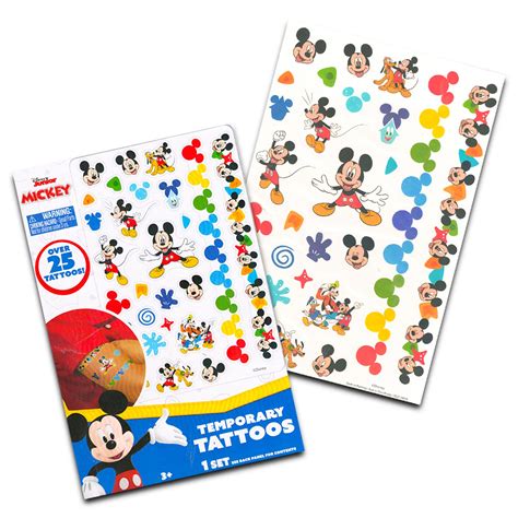 Disney Mickey Mouse And Minnie Mouse Temporary Tattoos Party Favors