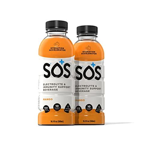 SOS Hydration Electrolyte Drinks - Dehydration Mineral Water Flavoring ...