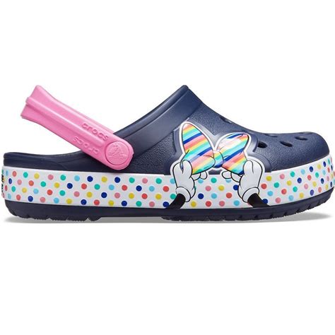 Papuci Crocs Crocband Fun Lab Minnie Mouse Bleumarin Roz Emag Ro