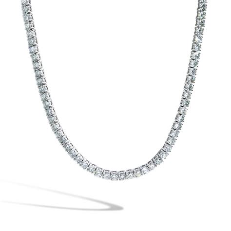 Lab Grown Diamond 15 Carat Tennis Necklace