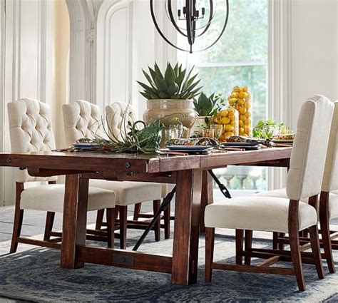 Benchwright Extending Dining Table Alfresco Brown Pottery Barn