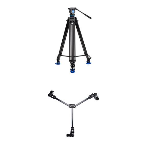 Benro Kh P Video Tripod And Dl Dolly Kit B H Photo Video