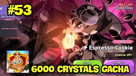 6000 Crystals Gacha 20x Special Featured Cookie Espresso Cookie Gacha