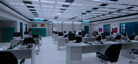 Office Interior 3d Model Cgtrader