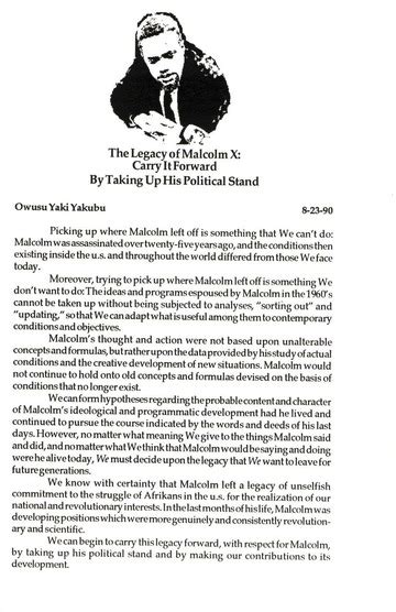 The Legacy Of Malcolm X: Carry It Forward By Taking Up His Political ...