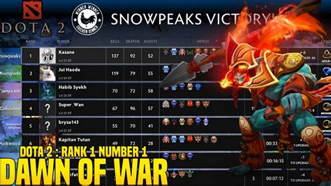 Dota Arcade Dawn Of War Rank Number Vs Diamond Snowpeaks