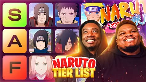 Ranking All Naruto Characters The Offical Naruto Characters Tier List