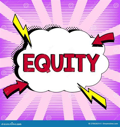 Handwriting Text Equity. Concept Meaning Quality of Being Fair and
