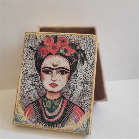 Caixa Mdf Frida Kahlo Loja Decorina Elo Produtos Especiais