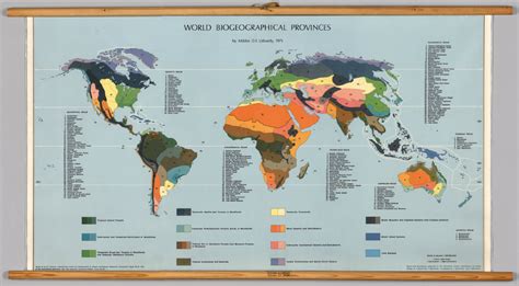 World Biogeographical Provinces David Rumsey Historical Map Collection