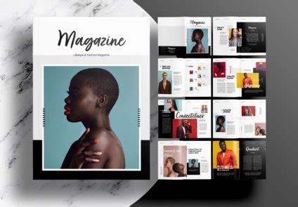 Free InDesign Modern Magazine Layout Template - Unsell.Design