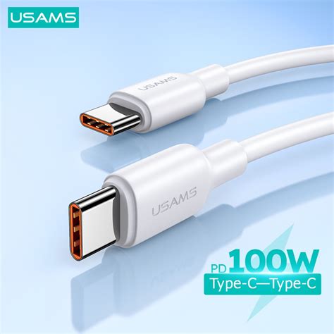 USAMS PD 100W 3A 1M 2M 3M USB IP Type C Micro Type C To IP Fast