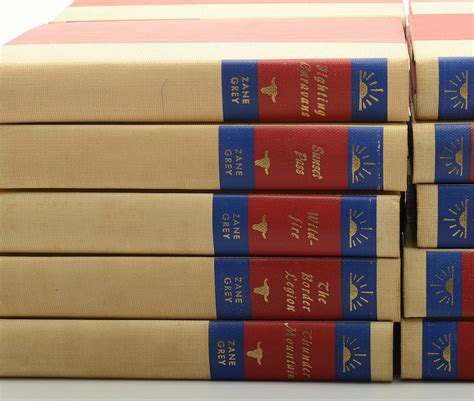 Vintage Hardcover Zane Grey Book Set Ebth