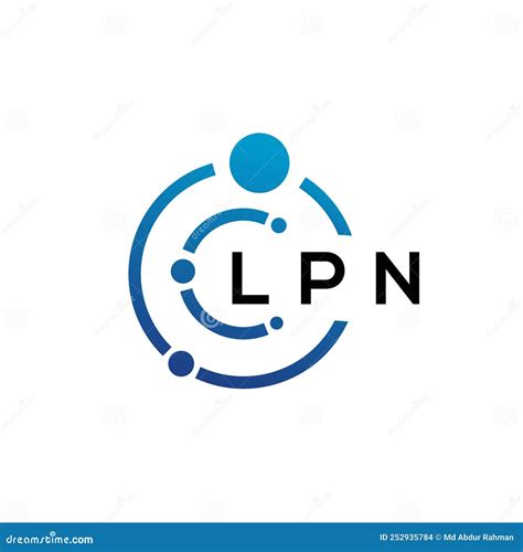 Lpn Letter Technology Logo Design On White Background Lpn Creative