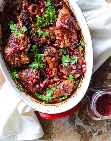 Roasted Chicken With Pomegranate And Sumac