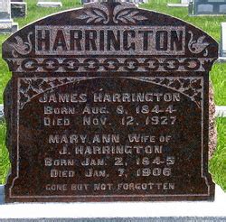 James Harrington 1844 1927 Find A Grave Memorial