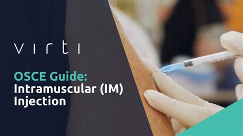 OSCE Guide Intramuscular IM Injection YouTube