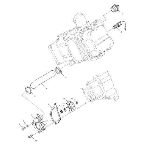 MOTEUR POMPE A EAU POUR INTL BIG BOSS 6X6 2002 Esprit POLARIS La