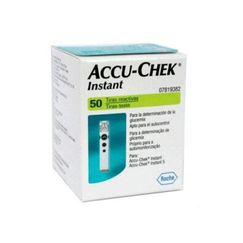 Glucómetro Accu Chek Instant Tiras 50 unid 50 Lancetas FastClix