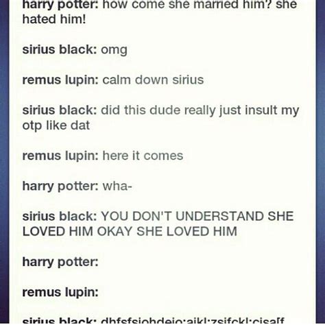 Headcanon Sirius Was A Huge Jily Shipper Mostly Cause James Wouldn T Shut Up About Her Harry