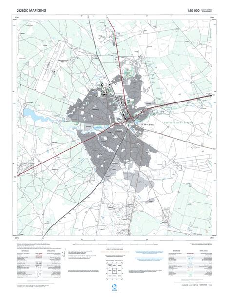 2525DC MAFIKENG Map by Chief Directorate: National Geo-spatial ...