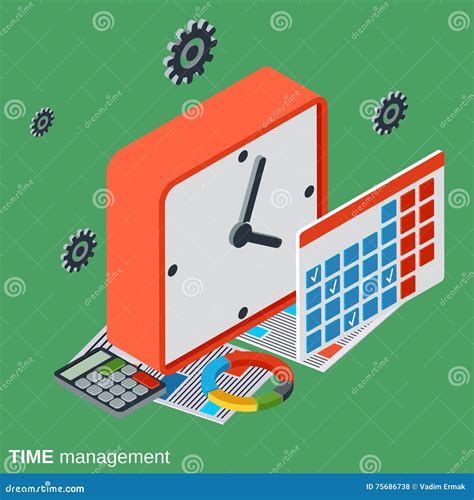 Time Control Management Vector Concept Stock Vector Illustration Of