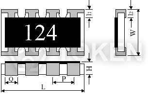 Chip Array Resistor Network Resistors Token Components