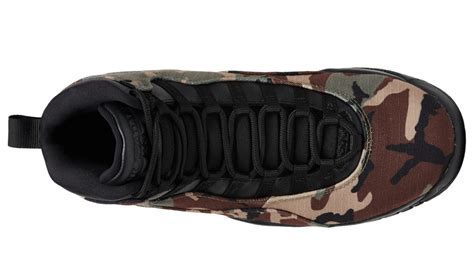 Air Jordan 10 Woodland Camo 310805-201 Release Date - SBD