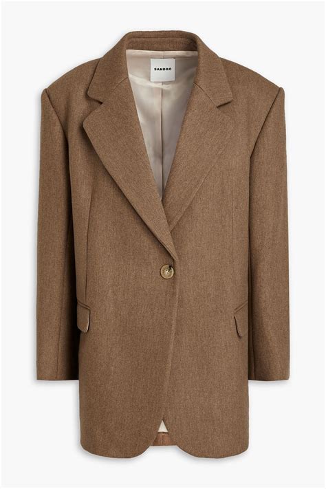 SANDRO Meg Wool Blend Blazer THE OUTNET