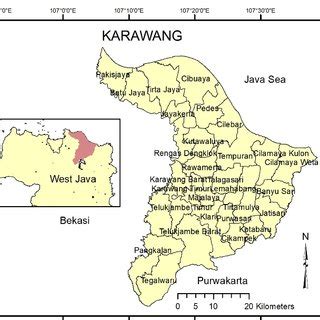 Karawang, Indonesia, as study area | Download Scientific Diagram