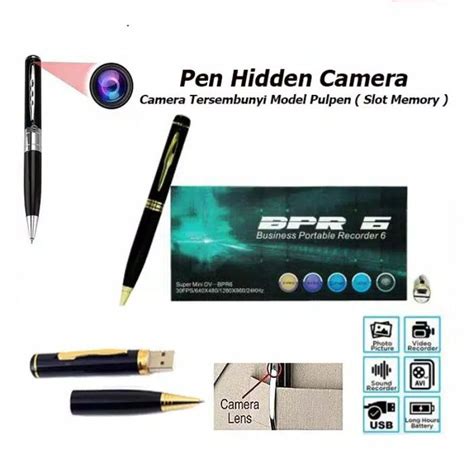 Jual COD Spy Camera Pen BPR 6 Kamera Tersembunyi Model Pulpen