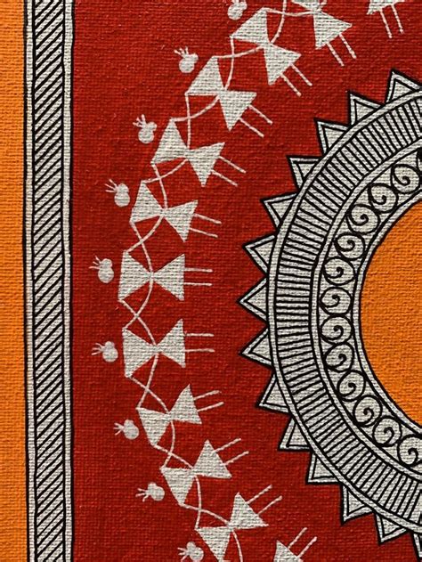 Warli Art Indian Art Folk Art Painting Wall Hanging Etsy In 2021