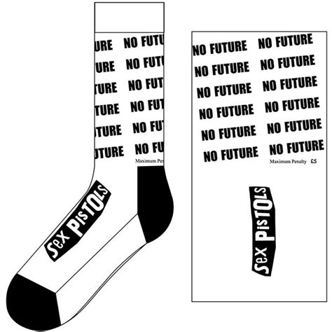 The Sex Pistols Unisex Ankle Socks No Future Uk Size By The