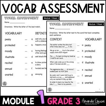 Hmh Into Reading Rd Grade Quiz And Assessment Pack Module Print