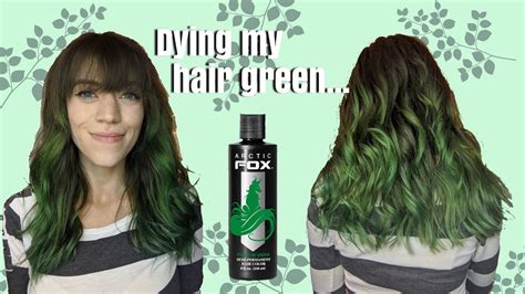 Dying My Hair Green Again Arcticfoxhaircolor Youtube