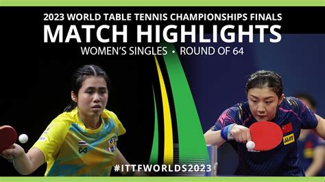 Cheng Meng Vs Jinnipa Sawettabut WS R64 2023 ITTF World Table