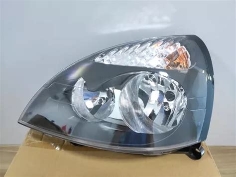 Farol Esquerdo Renault Clio 2004 2005 A 2012 Mascara Negra