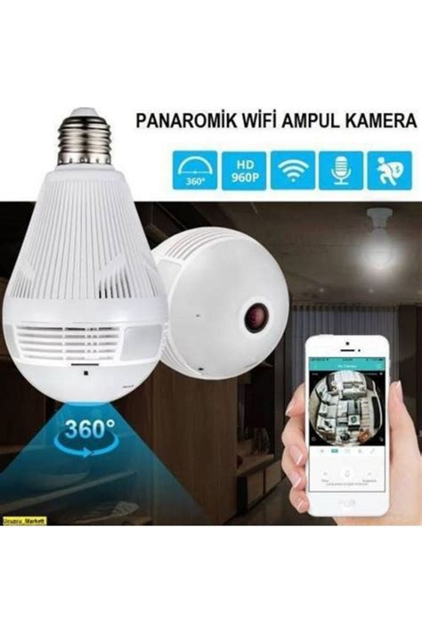 Obrax Panoromik Wifi Ampul Kamera Bebek Bak C Kameras Ks Fiyat