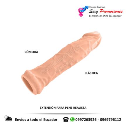 Funda Extensi N Para Pene Realista Importadora Er Tica Sex Shop