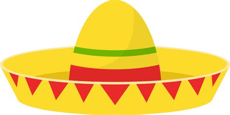 Mexican hat clipart design illustration 9379733 PNG