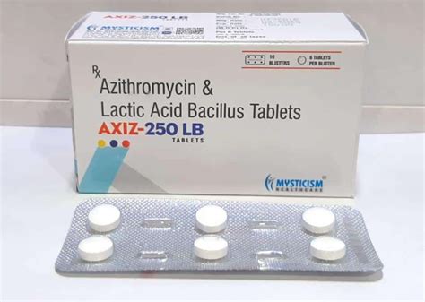 Azithromycin Lactic Acid Bacillus Tablet Strength Mg At Rs