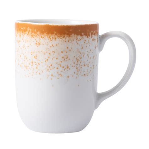 Caneca Ml Porcelana Schmidt Dec Esfera Mostarda Schmidt