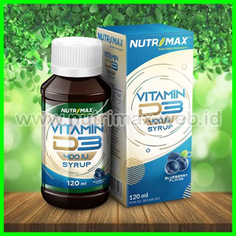 Jual Nutrimax Vitamin D3 400 IU Syrup 120 Ml Vit Imun D 3 Sirup 400IU