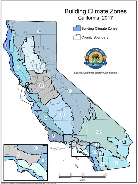 Climate Zone Map California - Large World Map