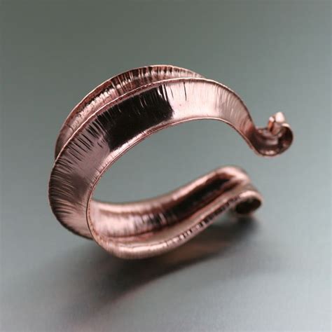 Fold Formed Copper Cuff Bracelet Copper Cuff Bracelet Copper Jewelry