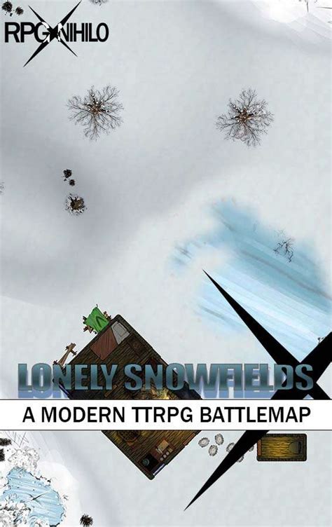 Lonely Snowfields 24x36in Modern Battle Map Ct Nihilo Cyberpunk