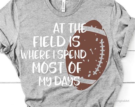 Football Svg Funny Football Shirt Cheer Svg At the Field Is | Etsy