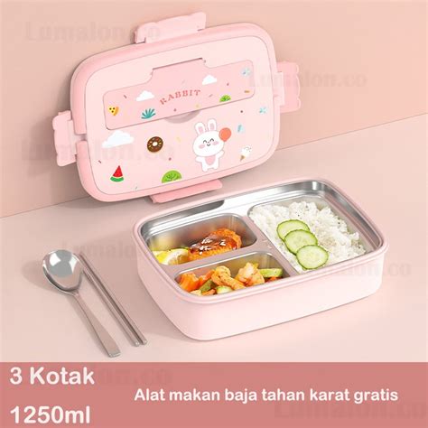 Jual 316 Stainless Steel 5 Grid Kotak Bekal Makan Kotak Makan Siang